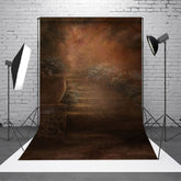 Garten Stein Treppe Malerei Bußgeld Kunst Hintergrund